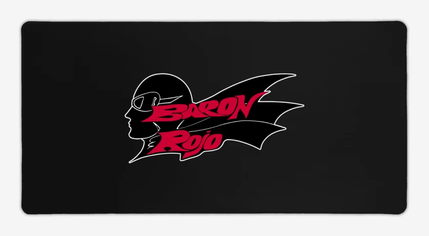 Mouse pad Gamer Negro de Baron Rojo Logo