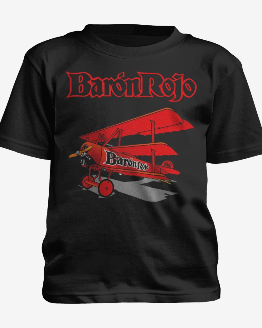 Polera de niño Negro de Baron Rojo AVION