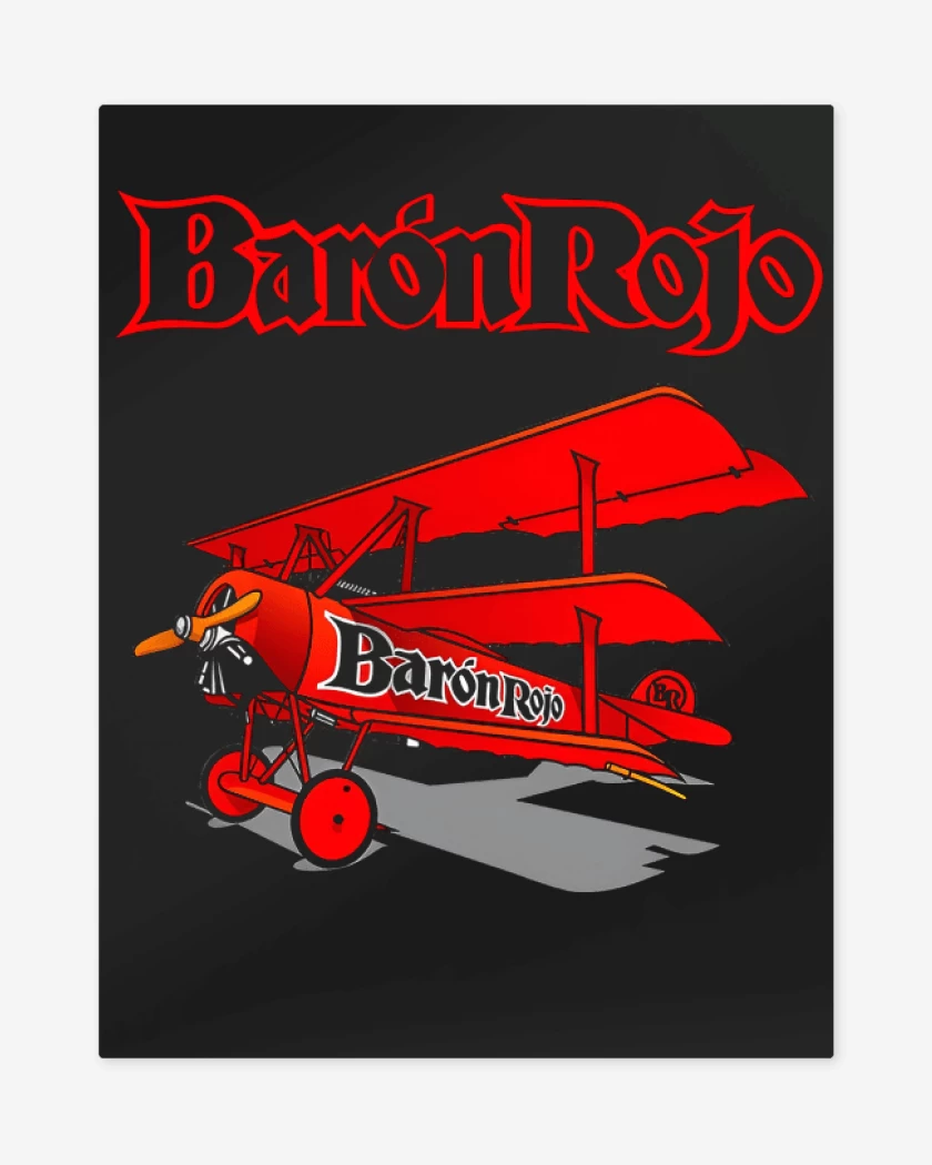 Print metalico Negro de Baron Rojo AVION