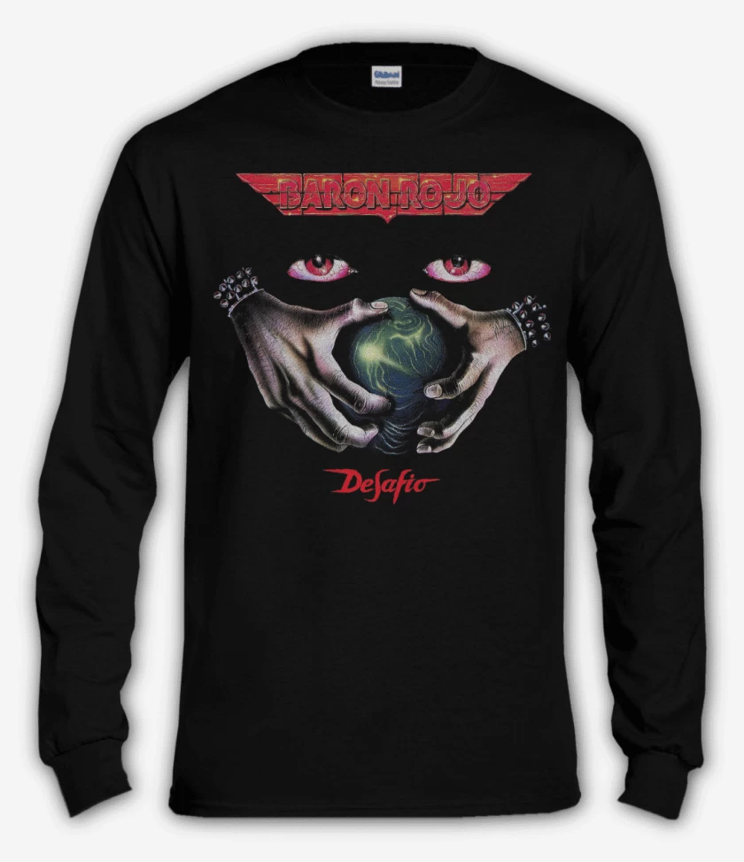Polera manga larga Negro de Baron Rojo Desafio