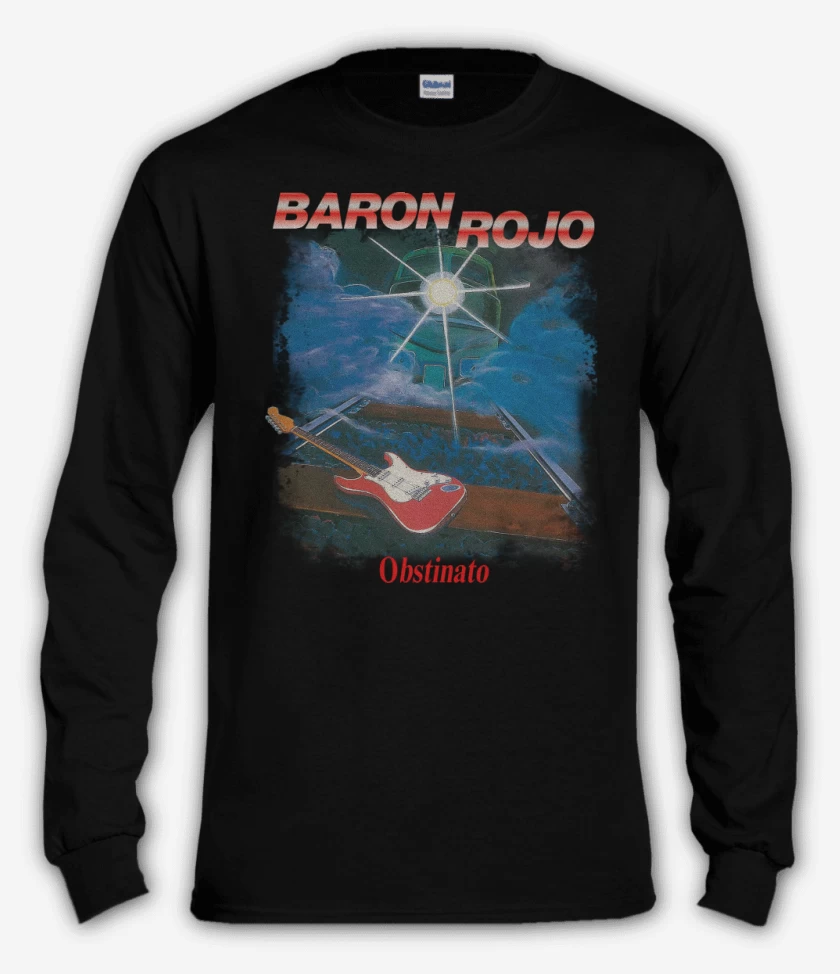 Polera manga larga Negro de Baron Rojo Obstinato