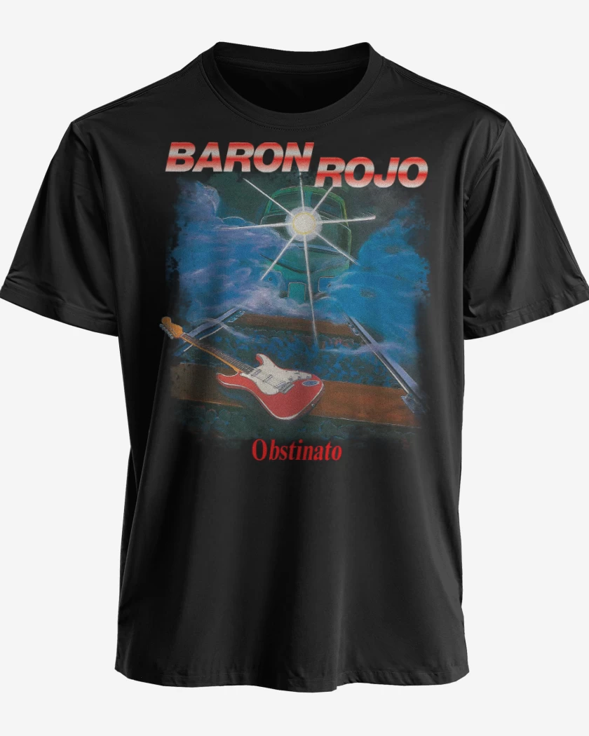 Polera premium Negro de Baron Rojo Obstinato