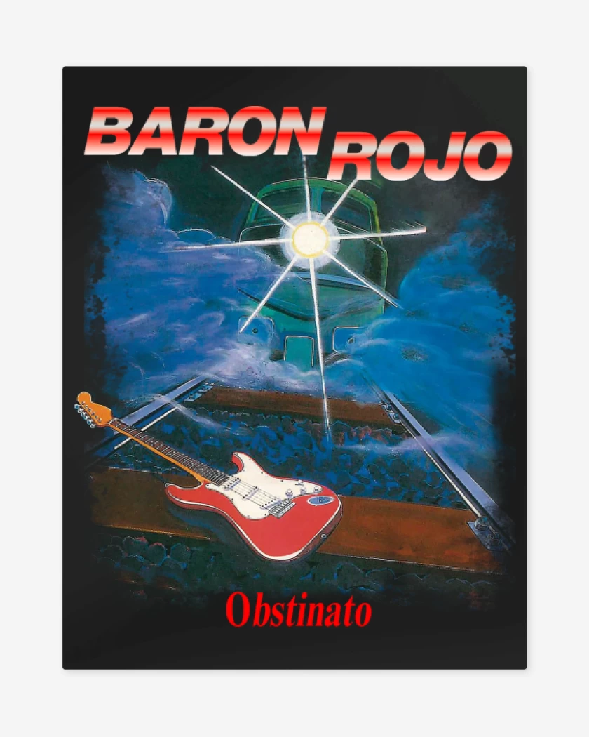 Print metalico Negro de Baron Rojo Obstinato
