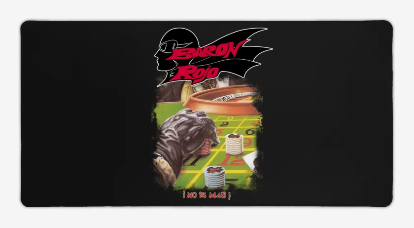 Mouse pad Gamer Negro de Baron Rojo No Va Más