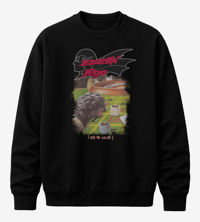 Poleron polo Negro de Baron Rojo No Va Más
