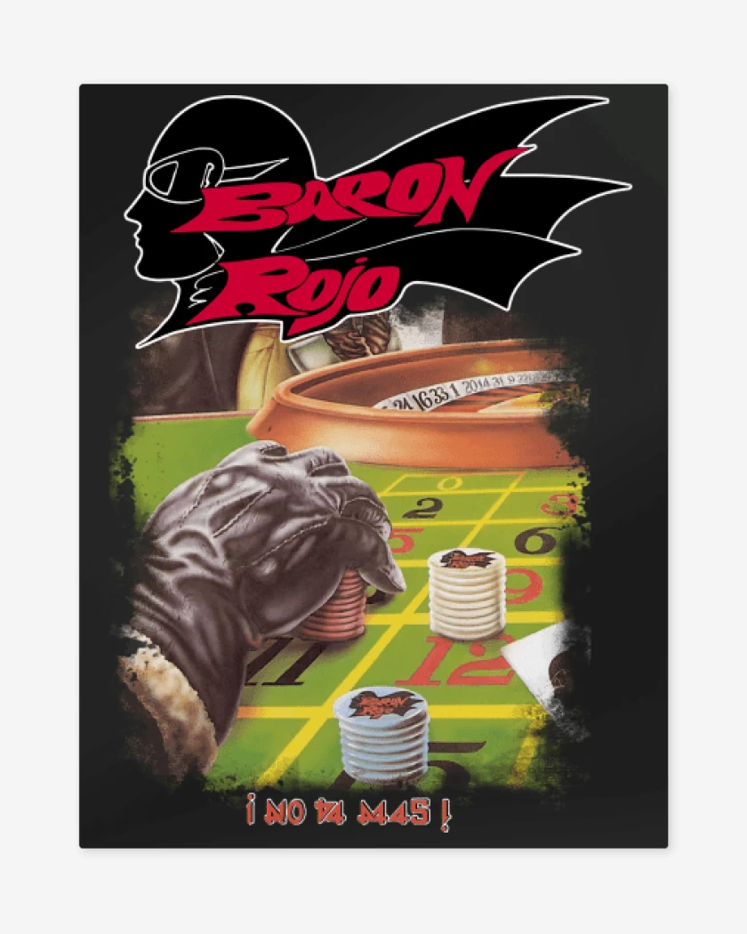 Print metalico Negro de Baron Rojo No Va Más