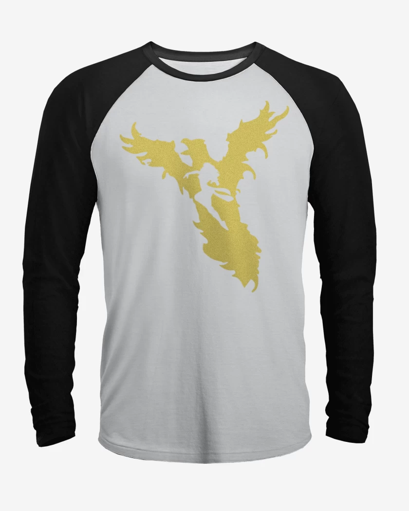 Polera Raglan Blanco / Negro de Fenix 1