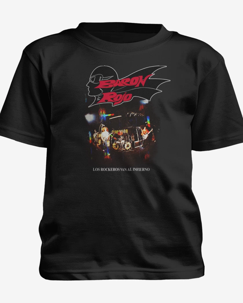 Polera de niño Baron Rojo Los Rockeros van al Infierno