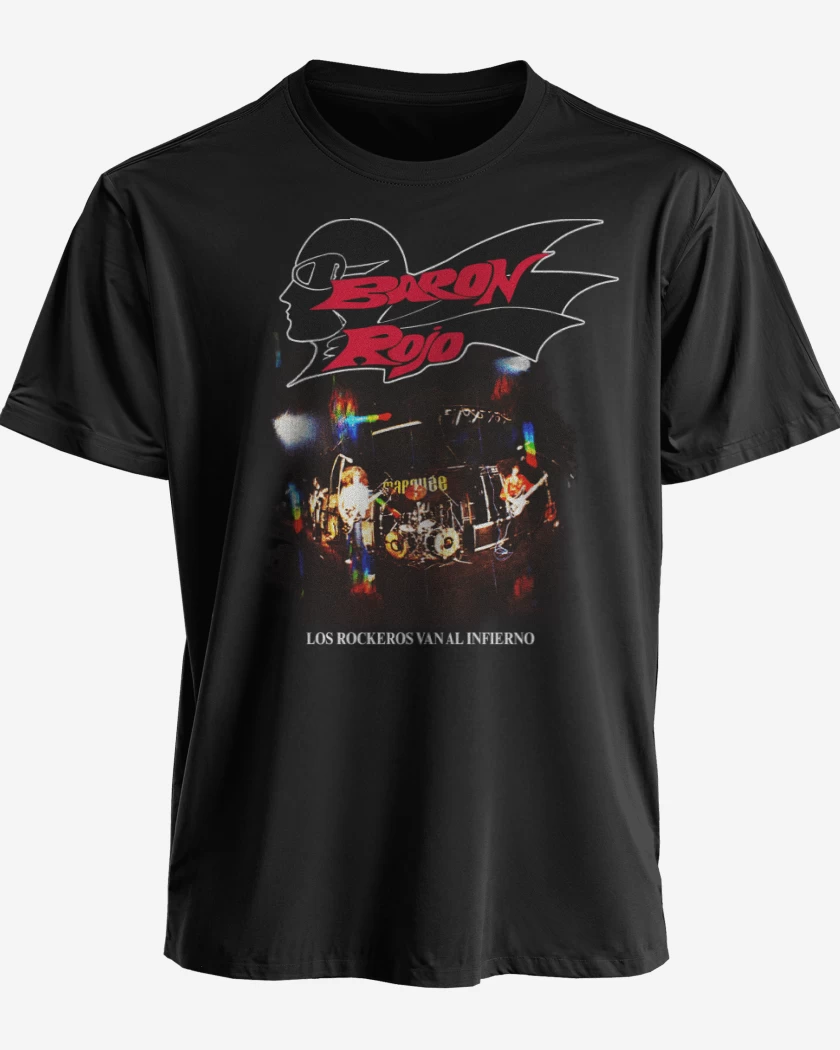 Polera Baron Rojo Los Rockeros van al Infierno
