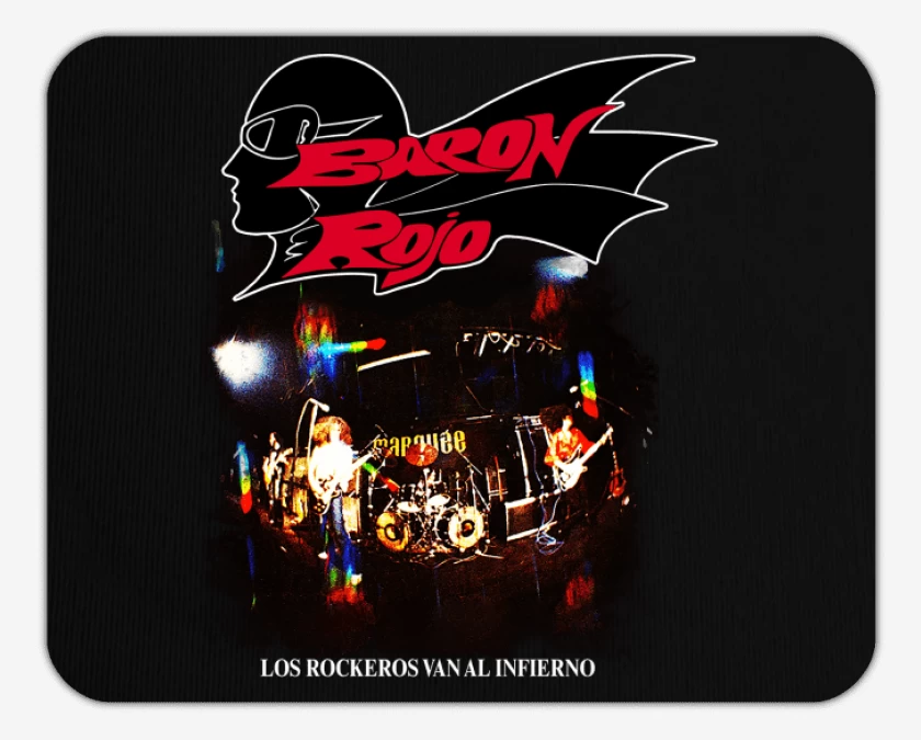 Mousepad Baron Rojo Los Rockeros van al Infierno