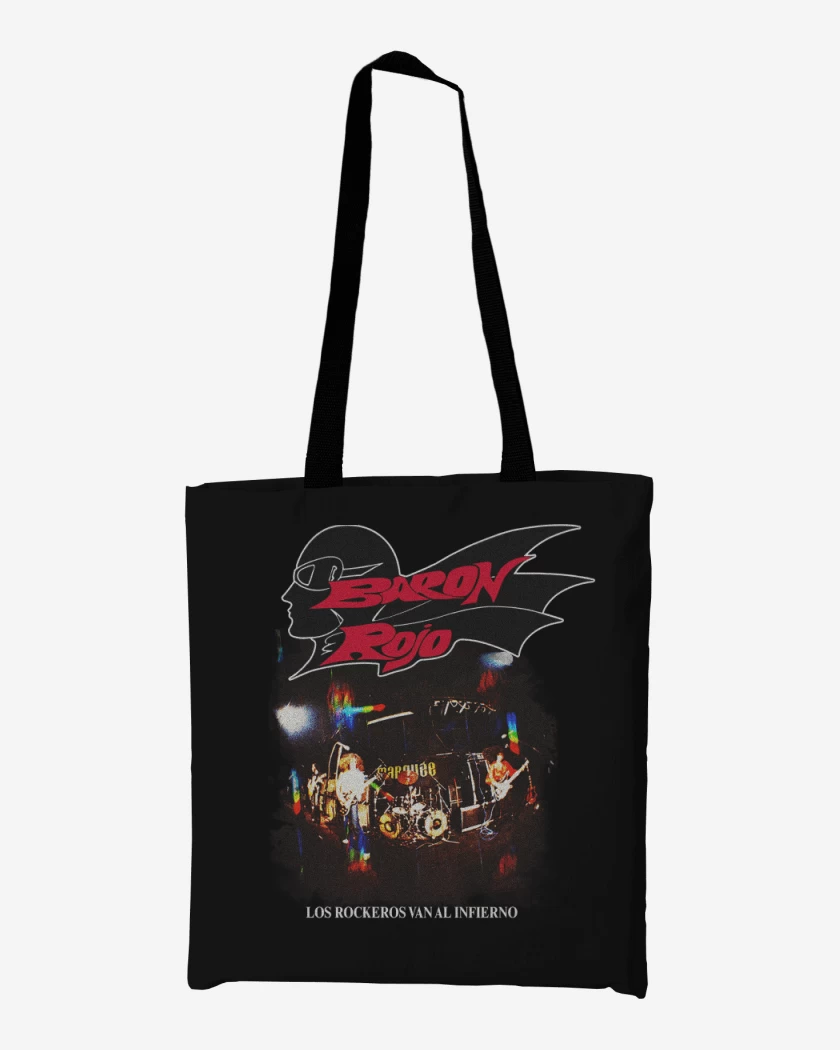 Totebag Baron Rojo Los Rockeros van al Infierno