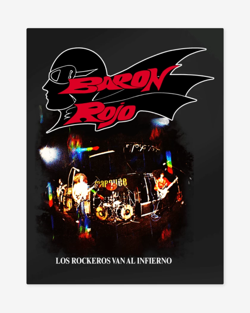 Print metalico Baron Rojo Los Rockeros van al Infierno