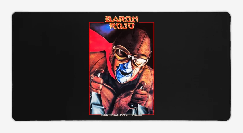 Mouse pad Gamer Negro de Baron Rojo Metalmorfosis