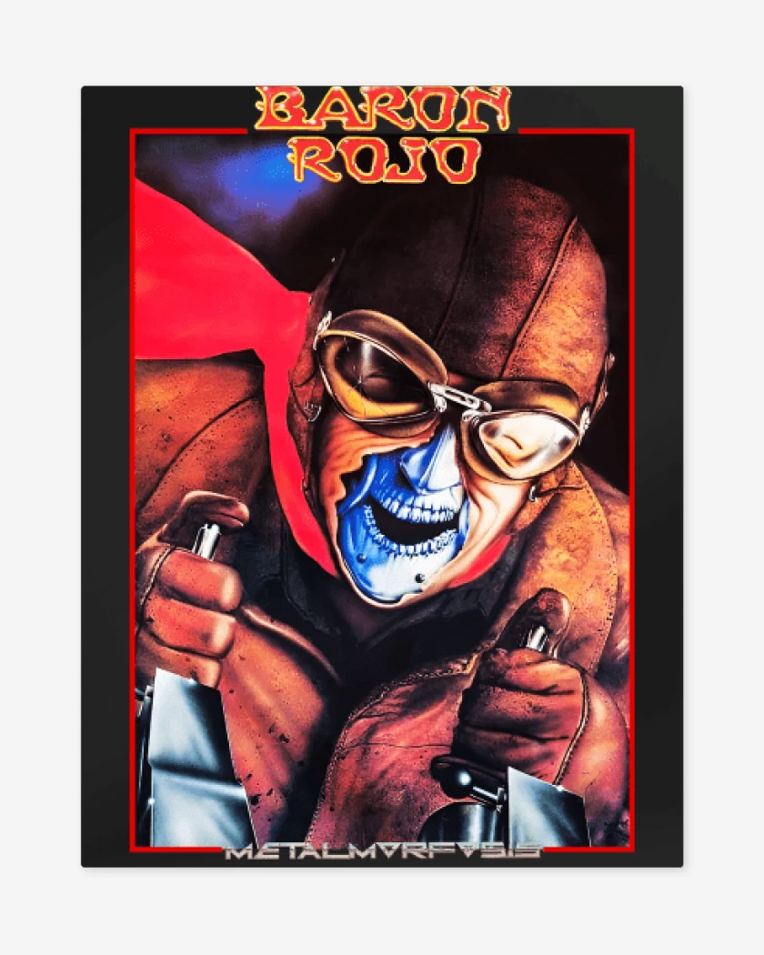 Print metalico Baron Rojo Metalmorfosis