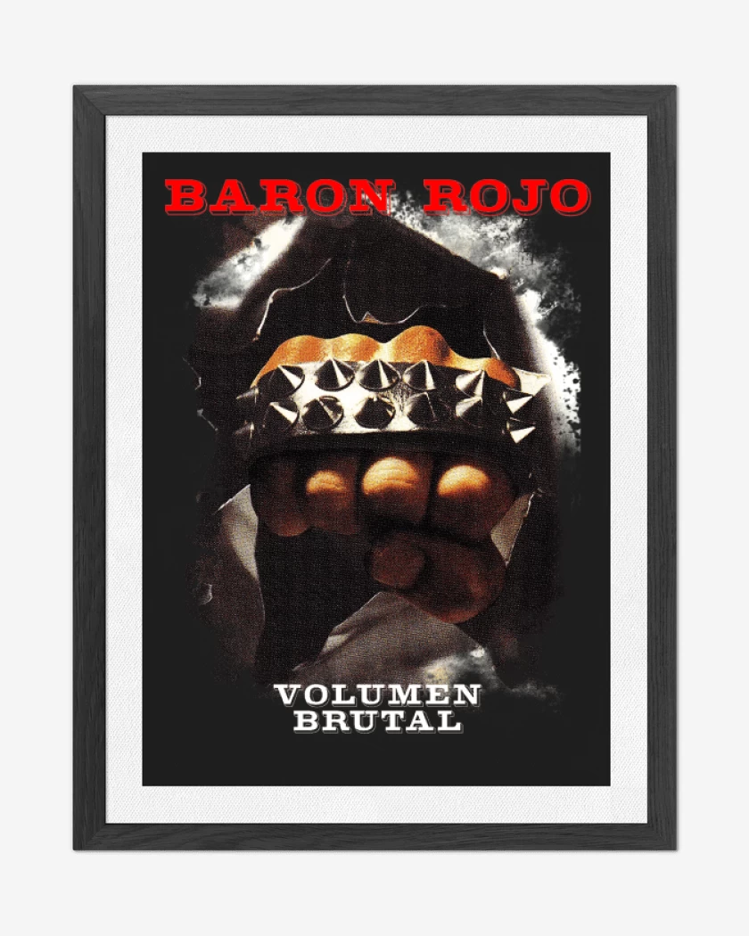 Cuadro decorativo Negro de Baron Rojo Volumen Brutal