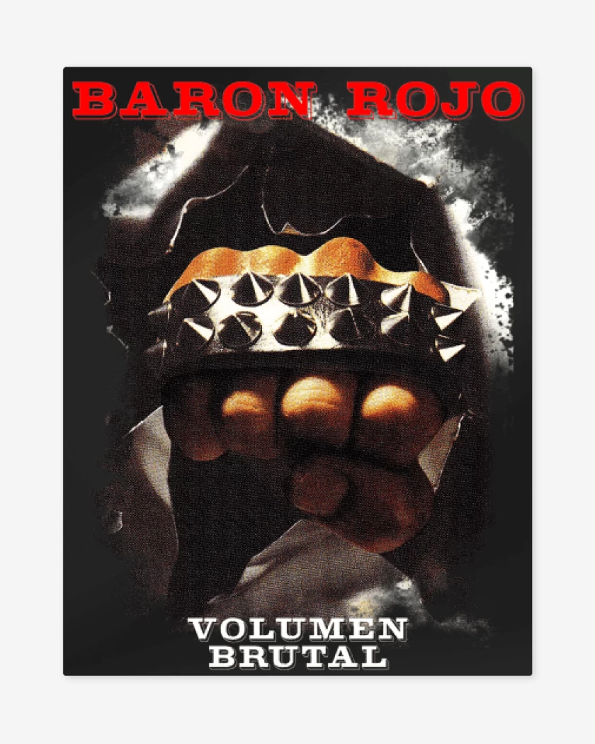 Print metalico Baron Rojo Volumen Brutal