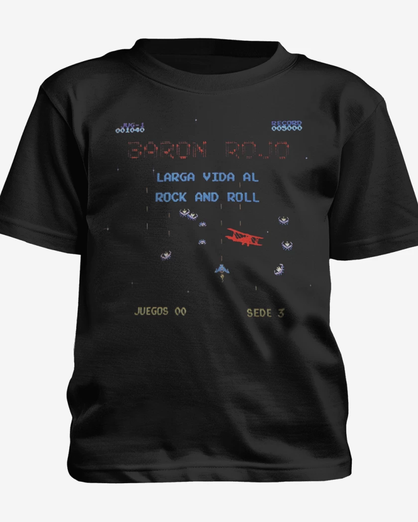 Polera de niño Baron Rojo Larga Vida al Rock and Roll