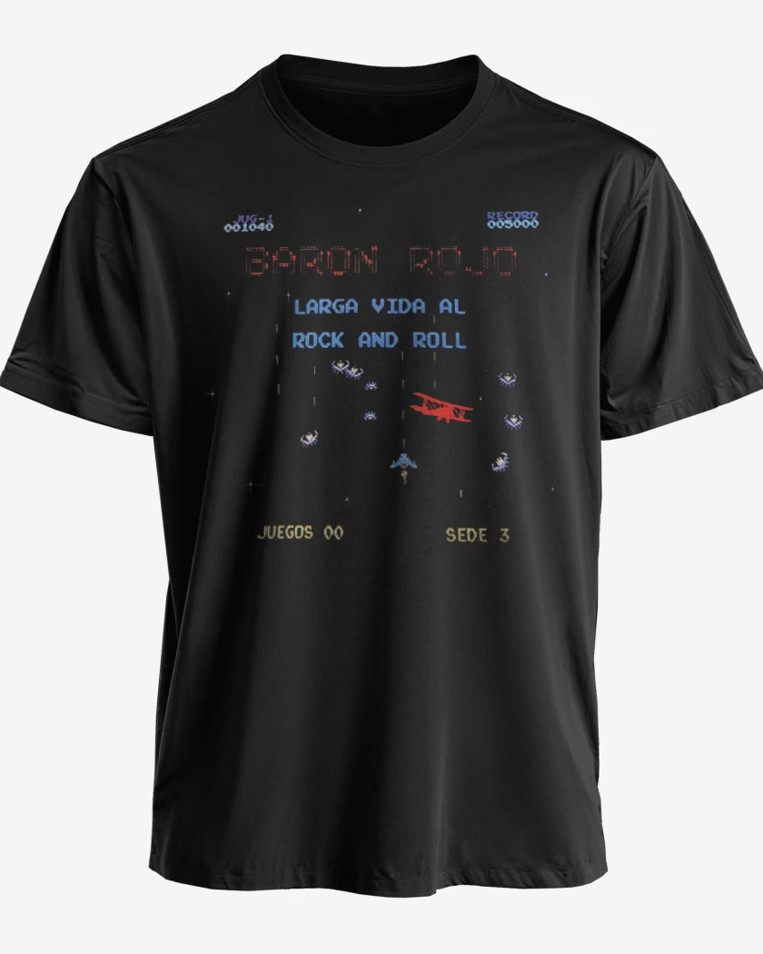 Polera Baron Rojo Larga Vida al Rock and Roll