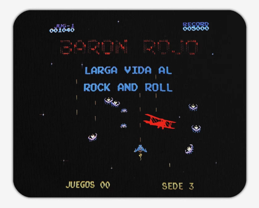 Mousepad Baron Rojo Larga Vida al Rock and Roll