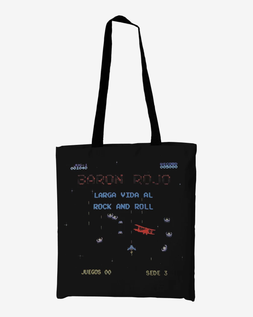 Totebag Baron Rojo Larga Vida al Rock and Roll
