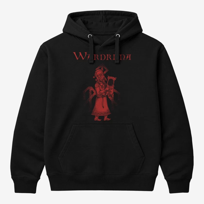Polerón Canguro Negro de Wardruna Skald