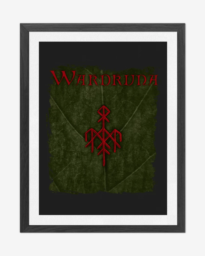 Cuadro decorativo Negro de Wardruna Yggdrasil