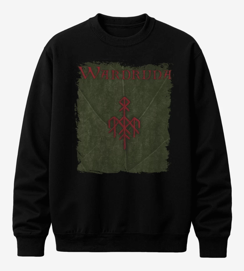 Poleron polo Negro de Wardruna Yggdrasil
