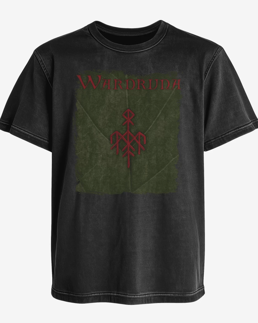 Polera desgastada Negro de Wardruna Yggdrasil