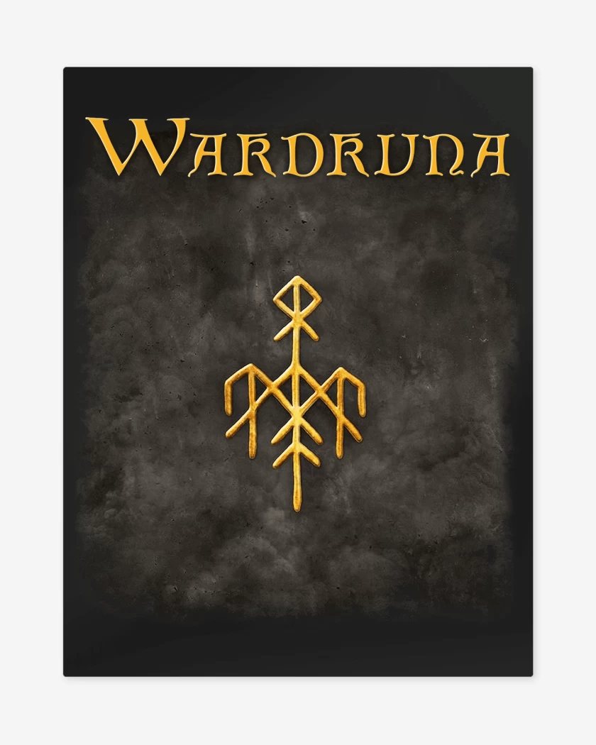 Print metalico Negro de Wardruna Ragnarok