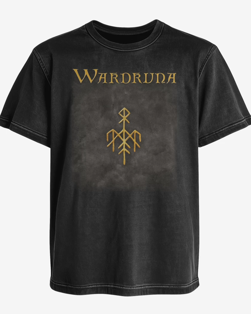 Polera desgastada Negro de Wardruna Ragnarok