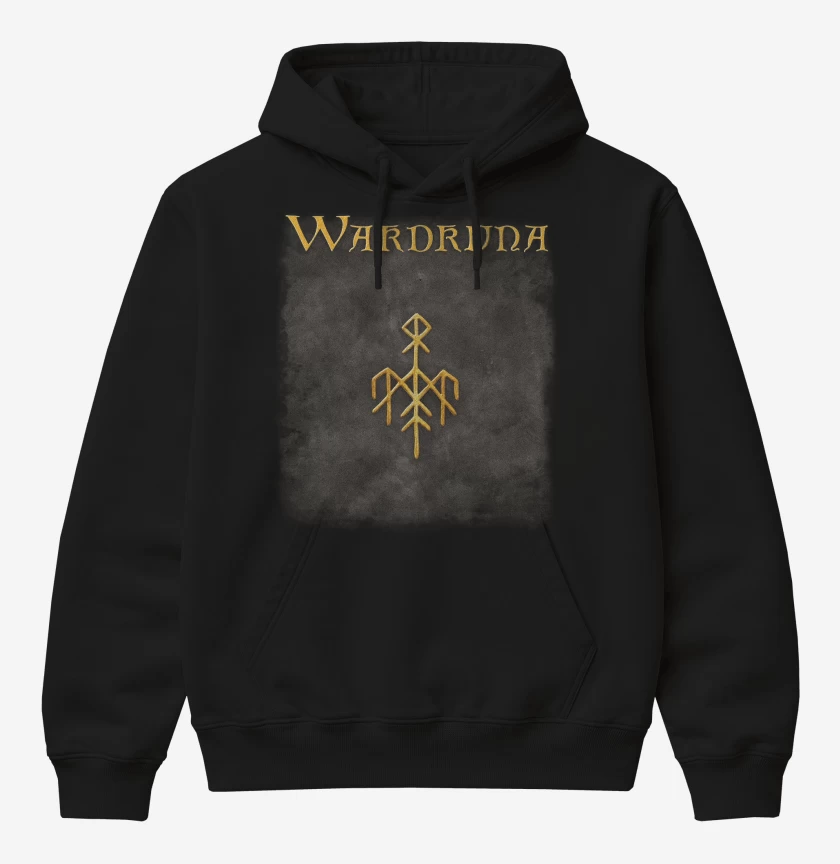 Poleron Canguro básico Negro de Wardruna Ragnarok