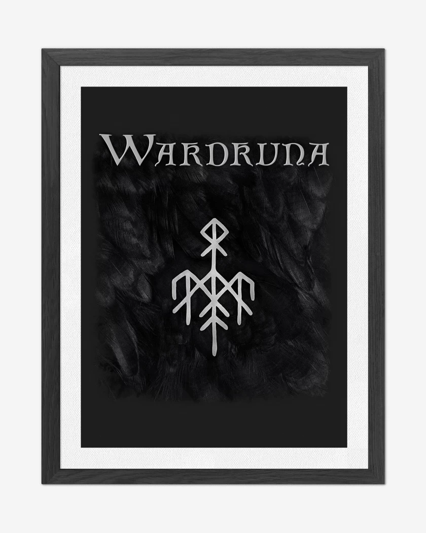 Cuadro decorativo Negro de Wardruna Kvitravn