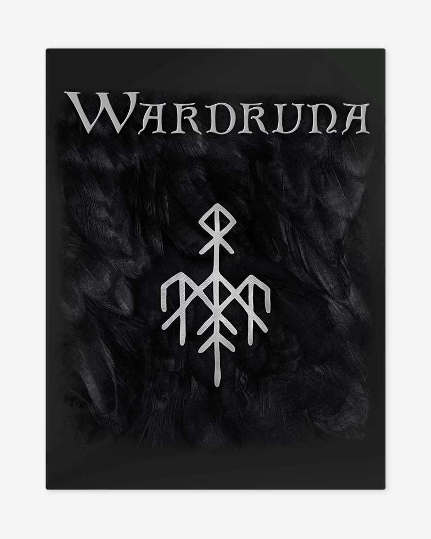 Print metalico Negro de Wardruna Kvitravn
