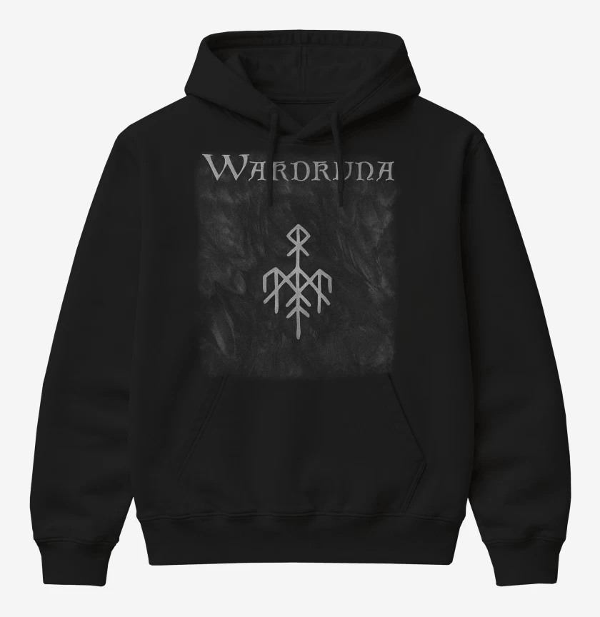 Poleron Canguro básico Negro de Wardruna Kvitravn