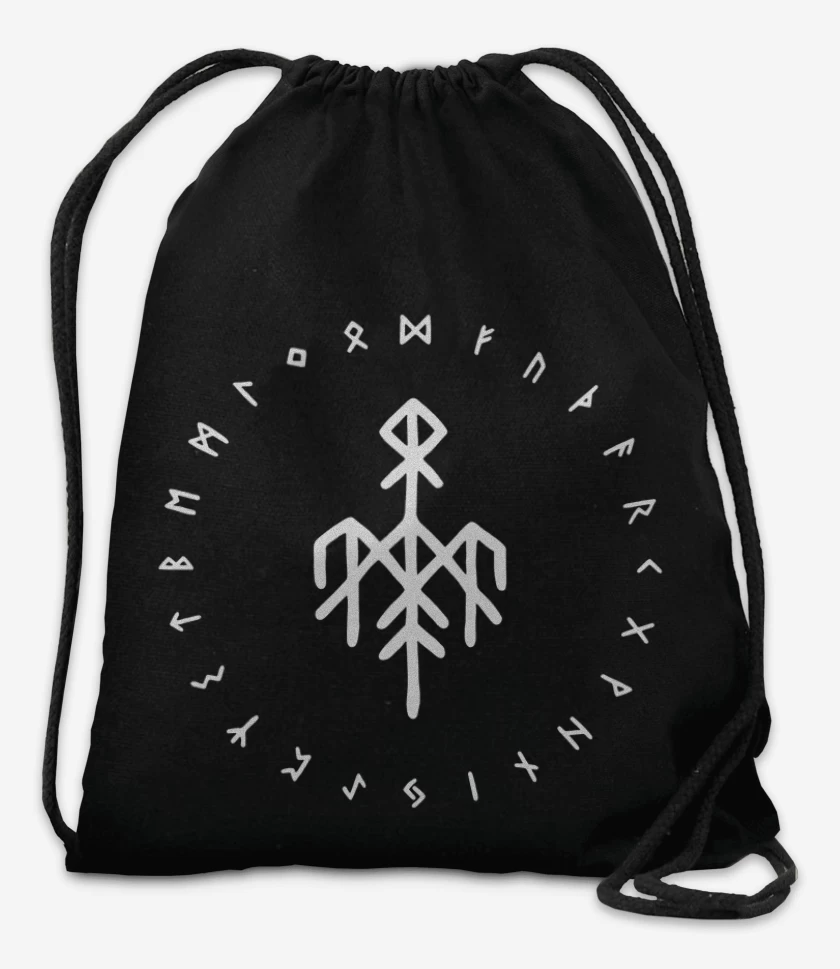 Mochila Negro de Wardruna Futhark