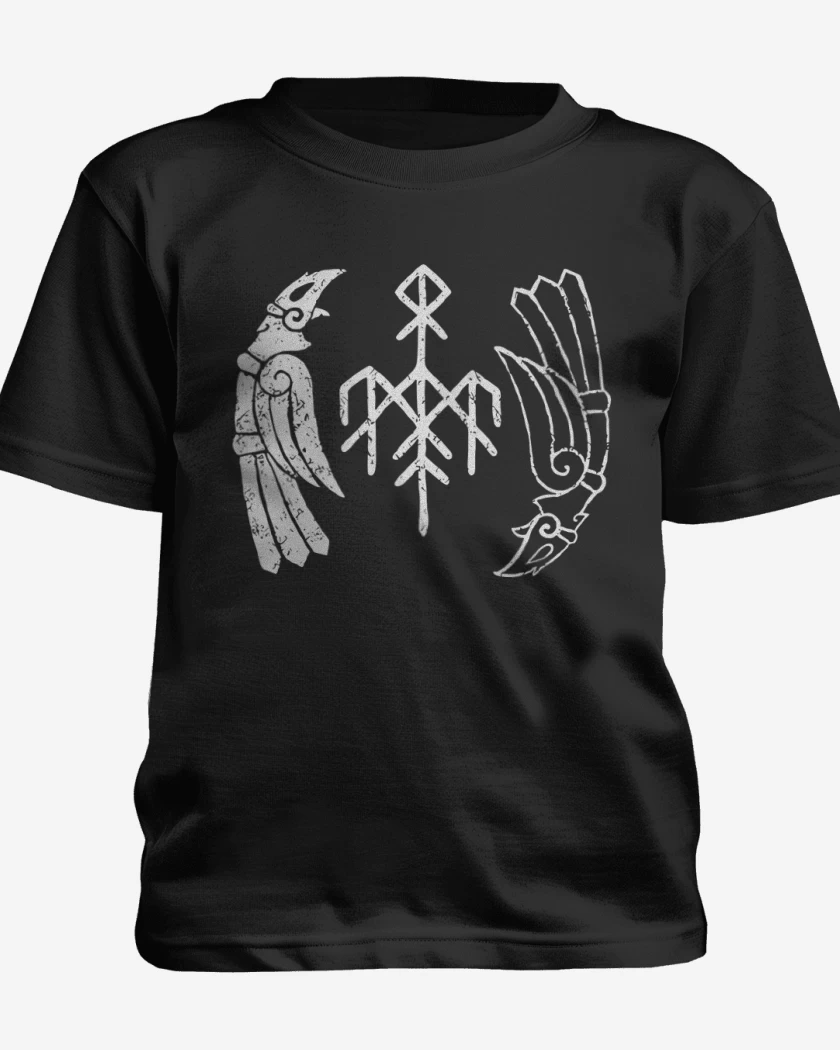 Polera de niño Negro de Wardruna Cuervos