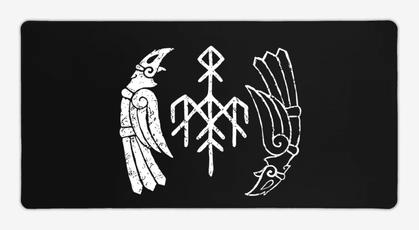 Mouse pad Gamer Negro de Wardruna Cuervos