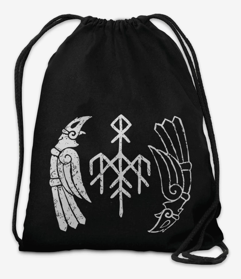 Mochila Negro de Wardruna Cuervos