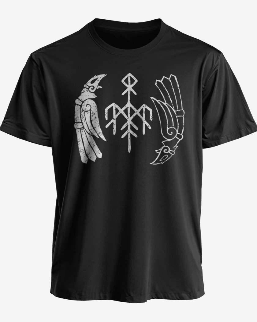 Polera premium Negro de Wardruna Cuervos
