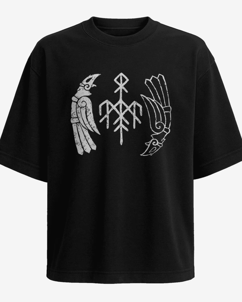 Polera Oversize Wardruna Cuervos