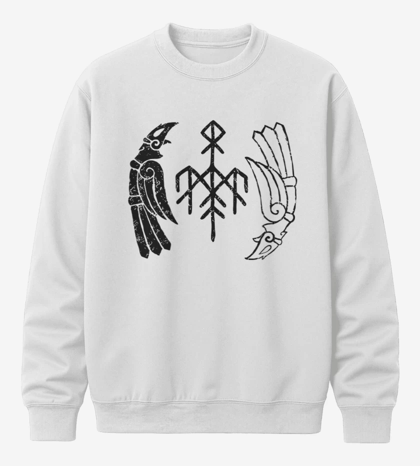 Poleron polo Blanco de Wardruna Cuervos Blanco