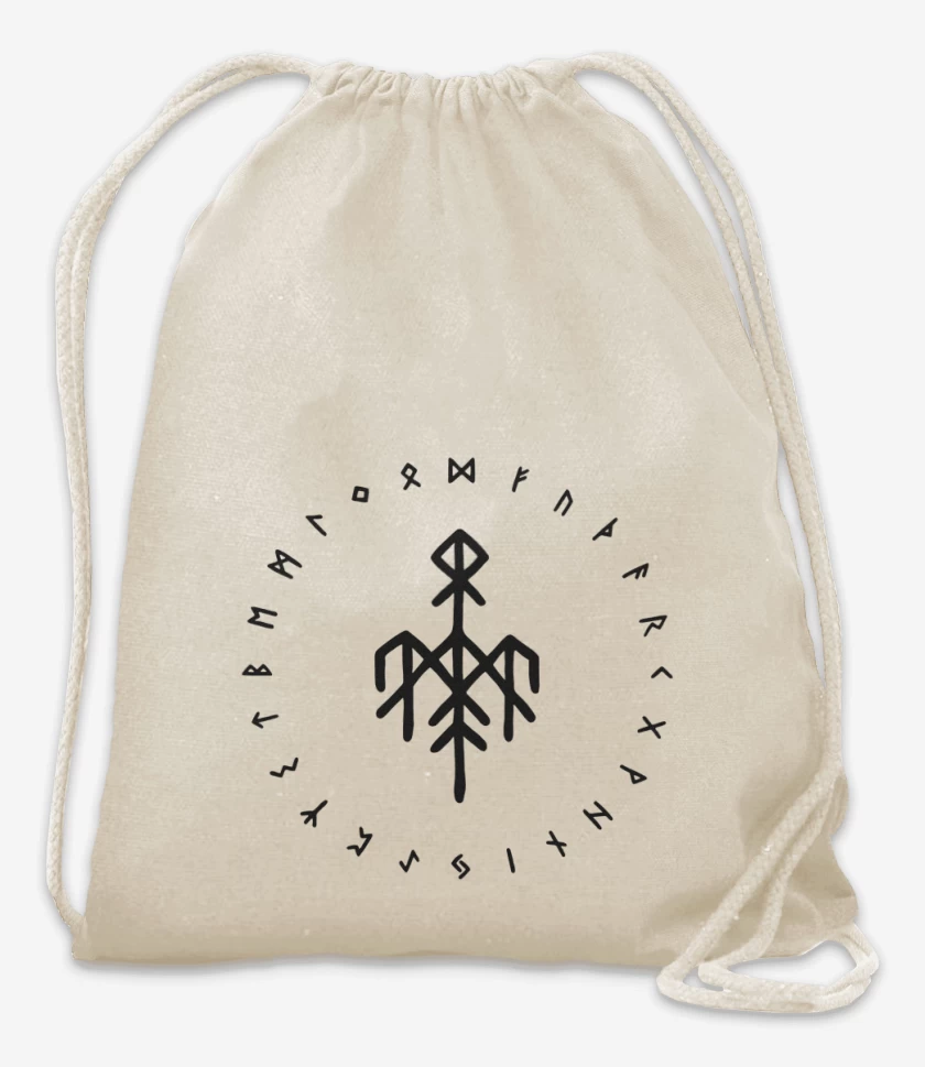 Mochila Wardruna Futhark Blanco