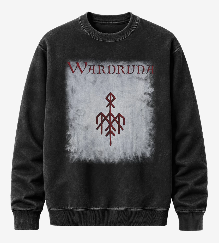 Poleron Polo Acid Wash Negro de Wardruna Gap Var Ginnunga