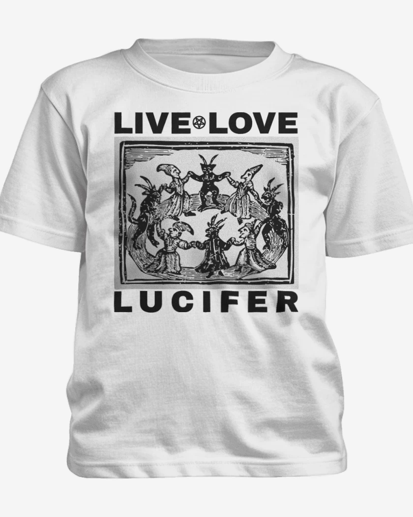 Polera de niño Blanco de Live Love Lucifer