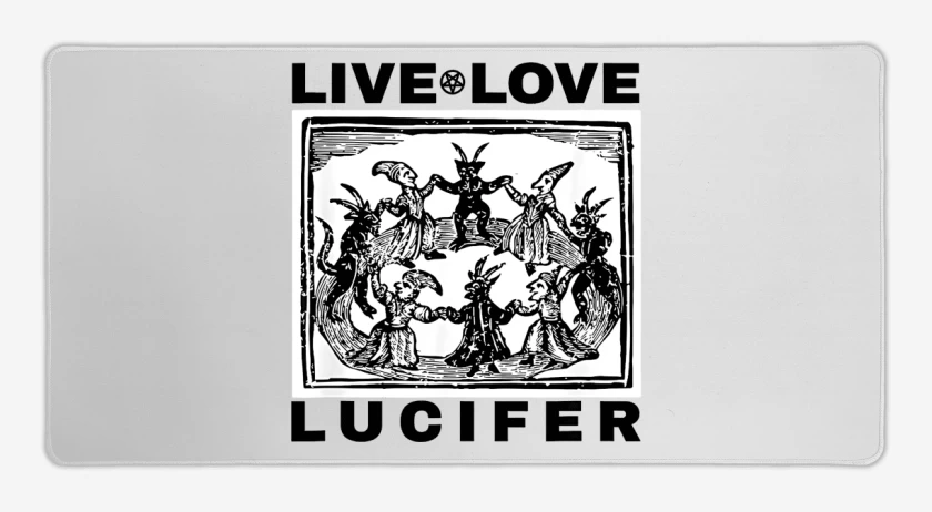 Mouse pad Gamer Live Love Lucifer