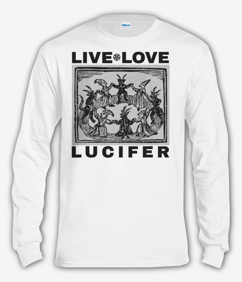 Polera manga larga Blanco de Live Love Lucifer