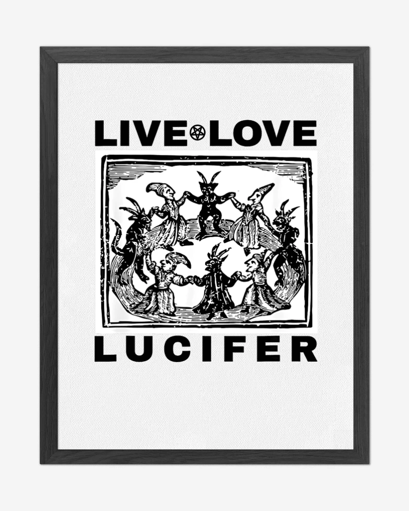 Cuadro decorativo Blanco de Live Love Lucifer