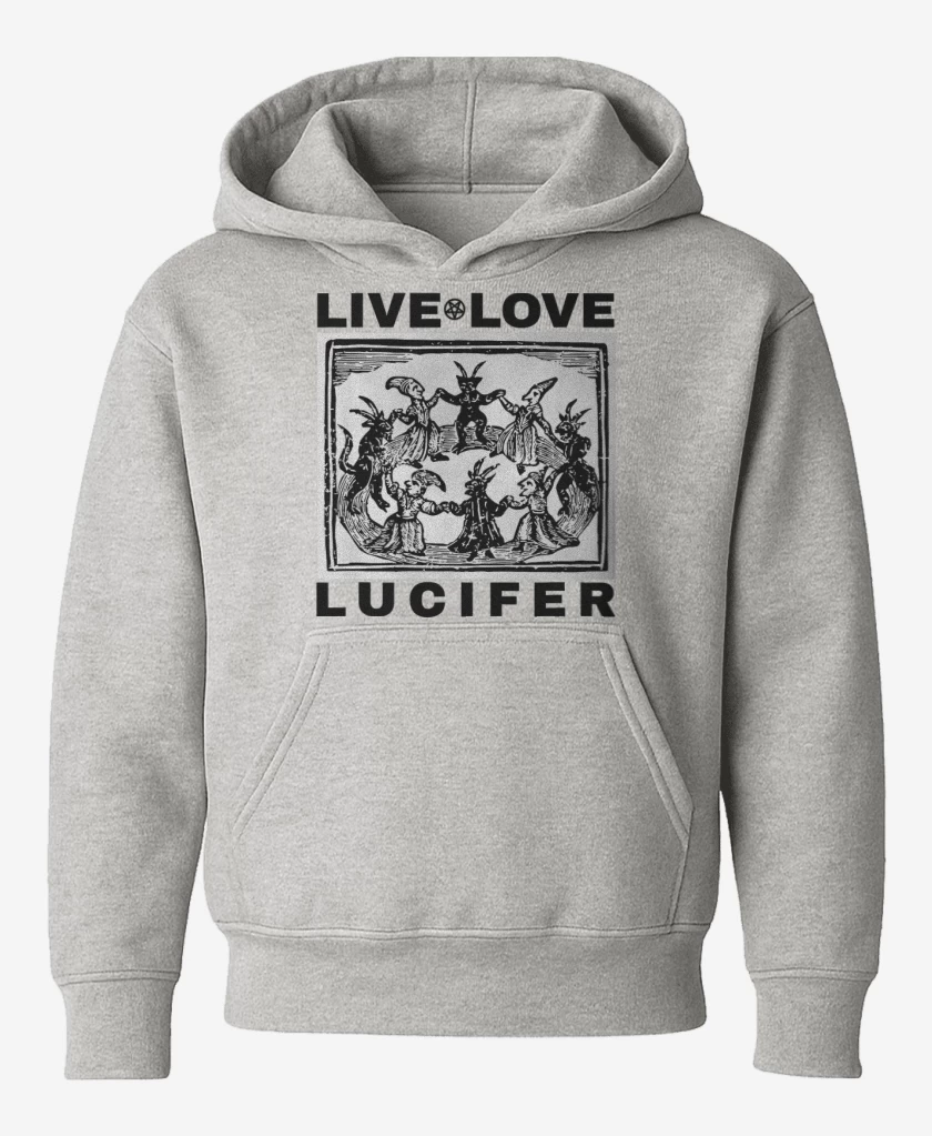 Poleron de niño Gris Melange de Live Love Lucifer