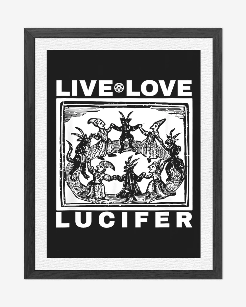 Cuadro decorativo Negro de Live Love Lucifer B