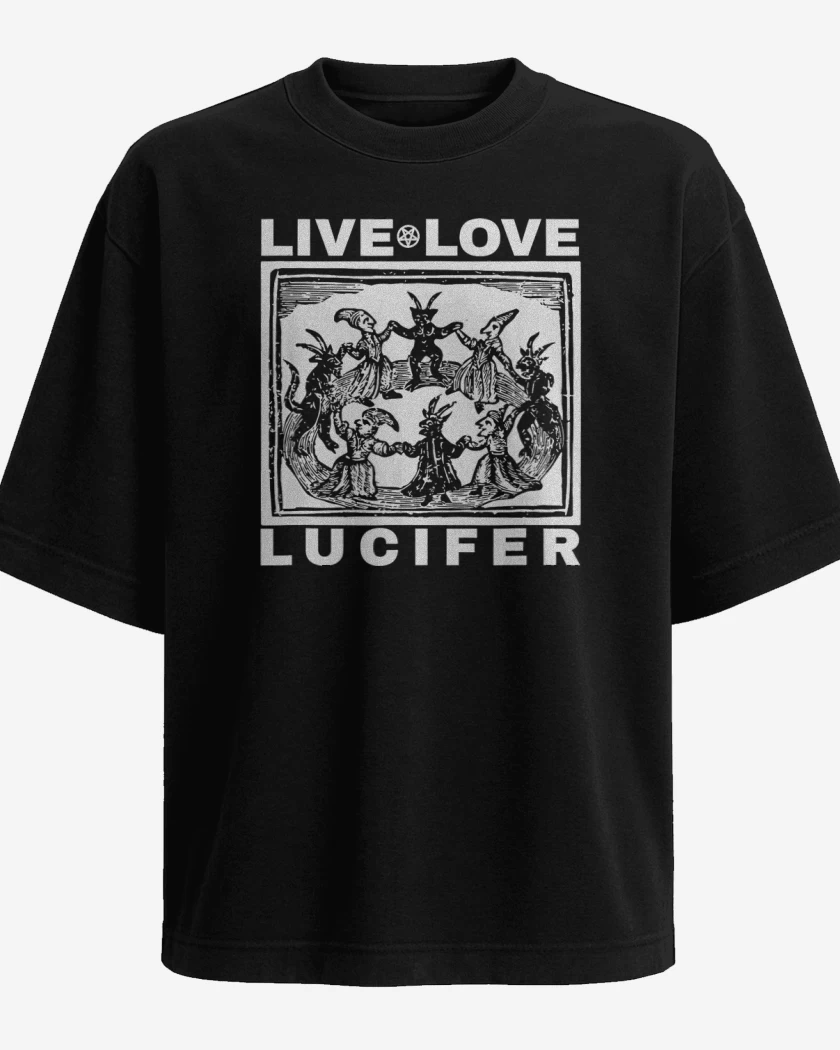 Polera Oversize Live Love Lucifer B